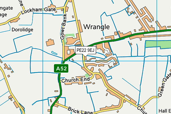 PE22 9EJ map - OS VectorMap District (Ordnance Survey)