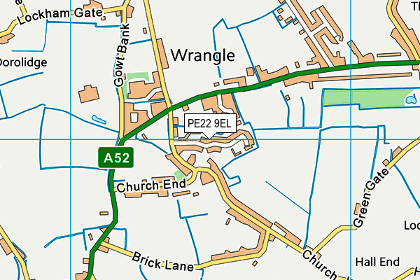 PE22 9EL map - OS VectorMap District (Ordnance Survey)