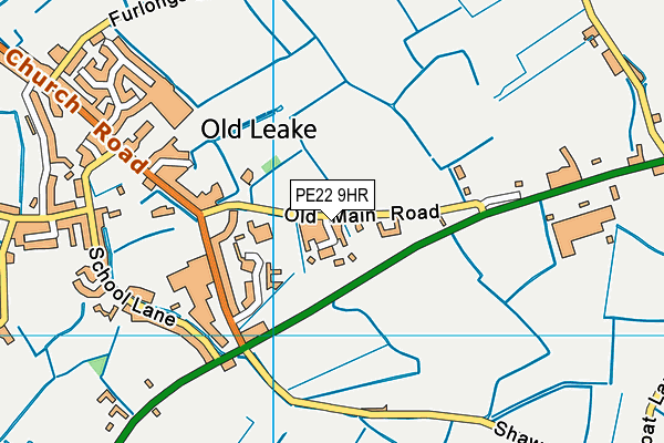 PE22 9HR map - OS VectorMap District (Ordnance Survey)