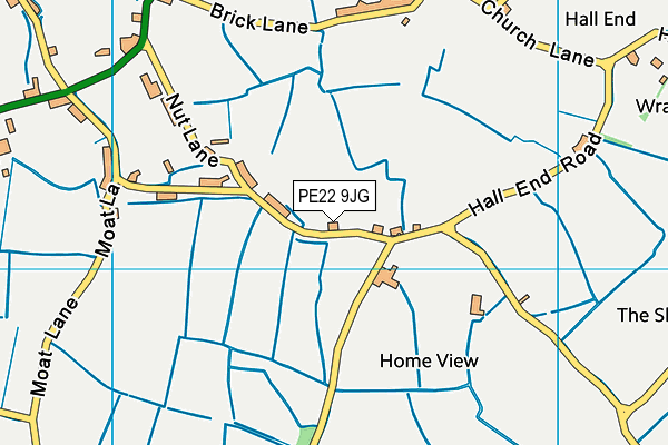 PE22 9JG map - OS VectorMap District (Ordnance Survey)