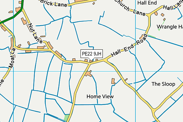 PE22 9JH map - OS VectorMap District (Ordnance Survey)