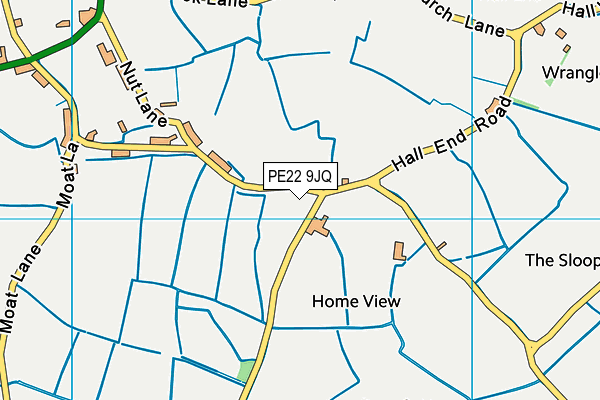 PE22 9JQ map - OS VectorMap District (Ordnance Survey)