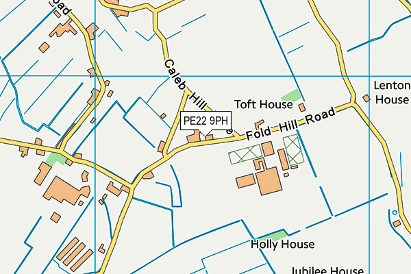 PE22 9PH map - OS VectorMap District (Ordnance Survey)