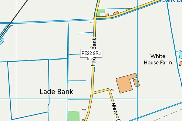 PE22 9RJ map - OS VectorMap District (Ordnance Survey)