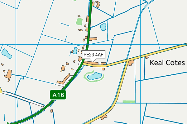 PE23 4AF map - OS VectorMap District (Ordnance Survey)