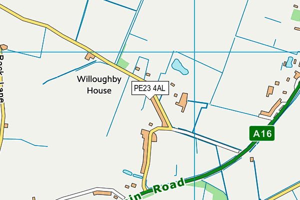 PE23 4AL map - OS VectorMap District (Ordnance Survey)