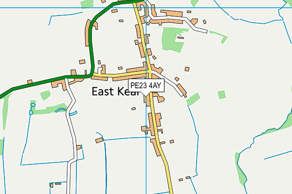 PE23 4AY map - OS VectorMap District (Ordnance Survey)