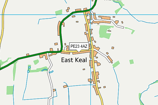 PE23 4AZ map - OS VectorMap District (Ordnance Survey)