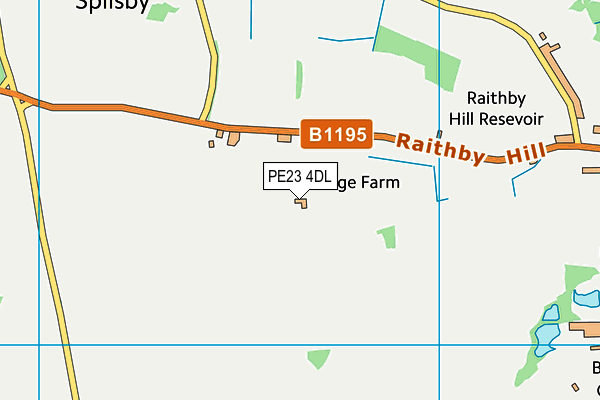 PE23 4DL map - OS VectorMap District (Ordnance Survey)