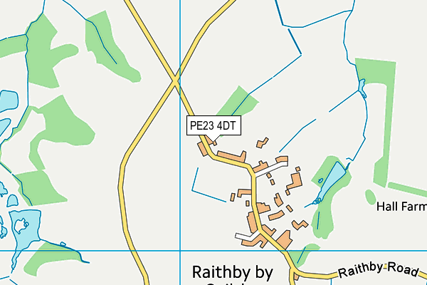 PE23 4DT map - OS VectorMap District (Ordnance Survey)