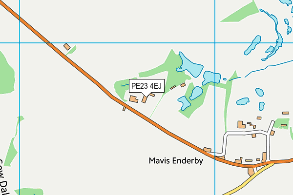 PE23 4EJ map - OS VectorMap District (Ordnance Survey)