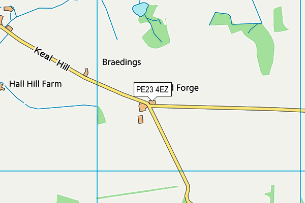 PE23 4EZ map - OS VectorMap District (Ordnance Survey)