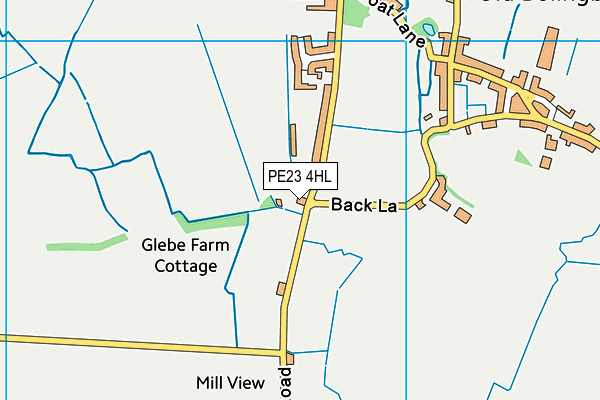 PE23 4HL map - OS VectorMap District (Ordnance Survey)