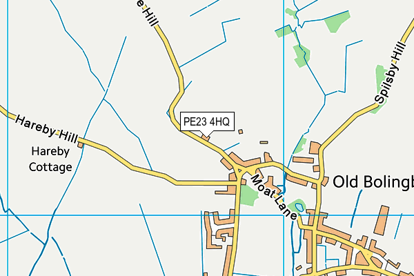 PE23 4HQ map - OS VectorMap District (Ordnance Survey)