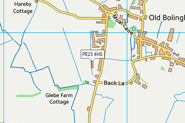 PE23 4HS map - OS VectorMap District (Ordnance Survey)