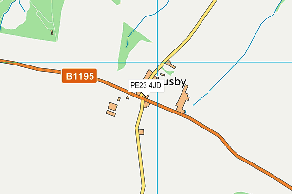 PE23 4JD map - OS VectorMap District (Ordnance Survey)