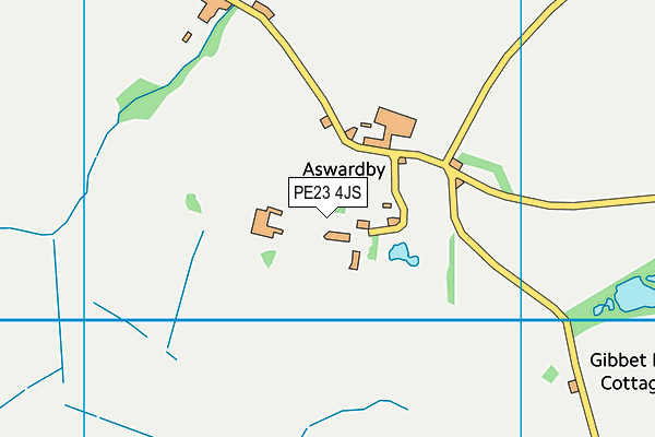 PE23 4JS map - OS VectorMap District (Ordnance Survey)