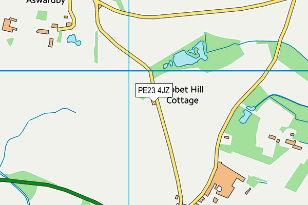 PE23 4JZ map - OS VectorMap District (Ordnance Survey)