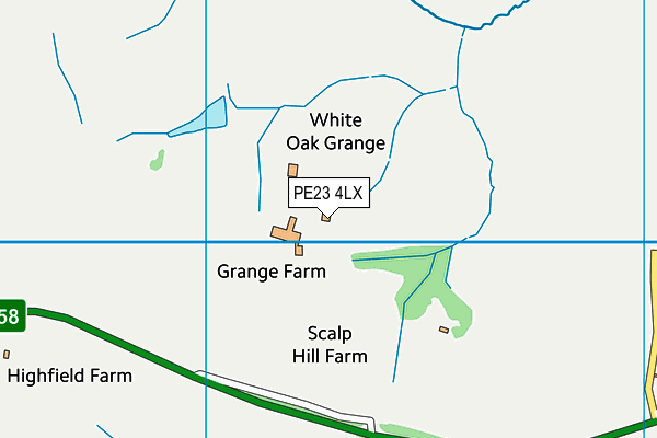 PE23 4LX map - OS VectorMap District (Ordnance Survey)