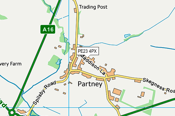 Partney Church of England Aided Primary School map (PE23 4PX) - OS VectorMap District (Ordnance Survey)