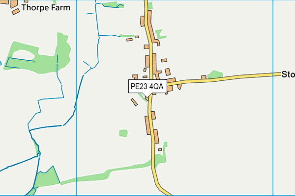 PE23 4QA map - OS VectorMap District (Ordnance Survey)