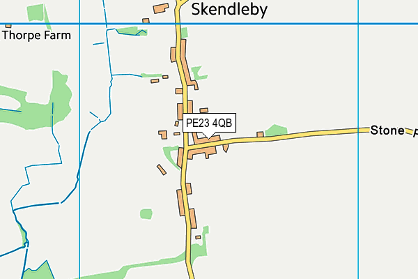 PE23 4QB map - OS VectorMap District (Ordnance Survey)