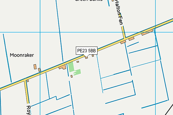 PE23 5BB map - OS VectorMap District (Ordnance Survey)
