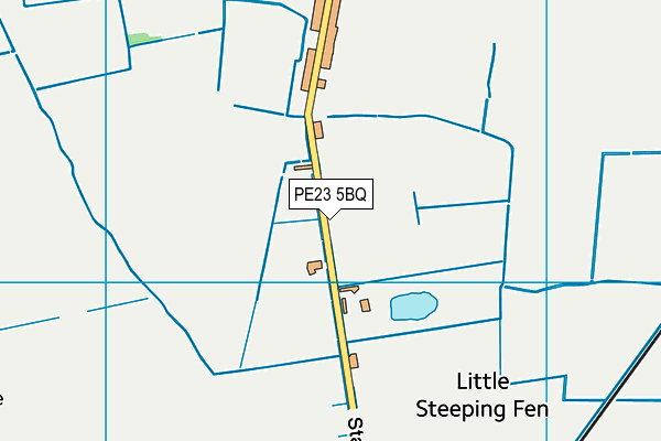 PE23 5BQ map - OS VectorMap District (Ordnance Survey)