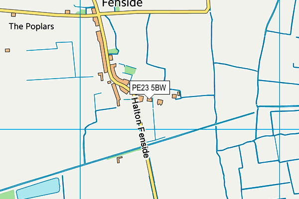 PE23 5BW map - OS VectorMap District (Ordnance Survey)