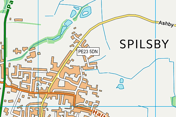 PE23 5DN map - OS VectorMap District (Ordnance Survey)