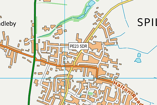 PE23 5DR map - OS VectorMap District (Ordnance Survey)