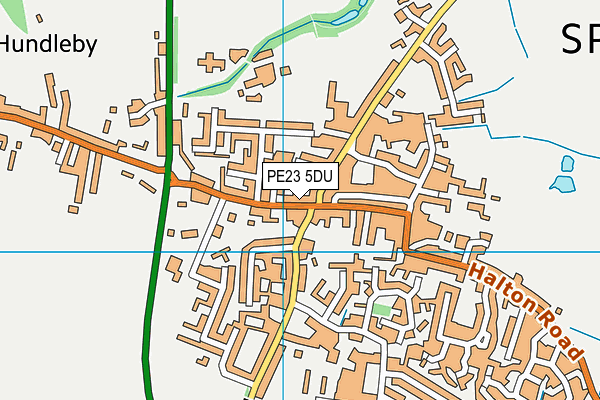 PE23 5DU map - OS VectorMap District (Ordnance Survey)