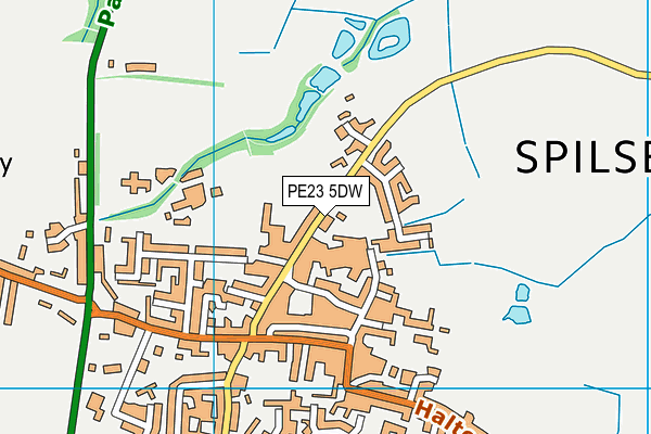 PE23 5DW map - OS VectorMap District (Ordnance Survey)