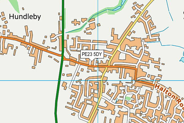 PE23 5DY map - OS VectorMap District (Ordnance Survey)