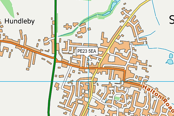 PE23 5EA map - OS VectorMap District (Ordnance Survey)