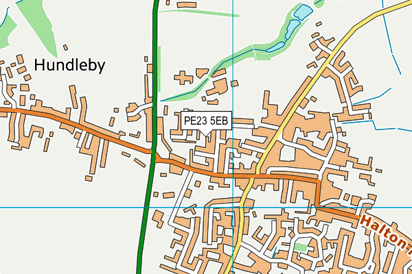 PE23 5EB map - OS VectorMap District (Ordnance Survey)