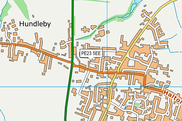 PE23 5EE map - OS VectorMap District (Ordnance Survey)