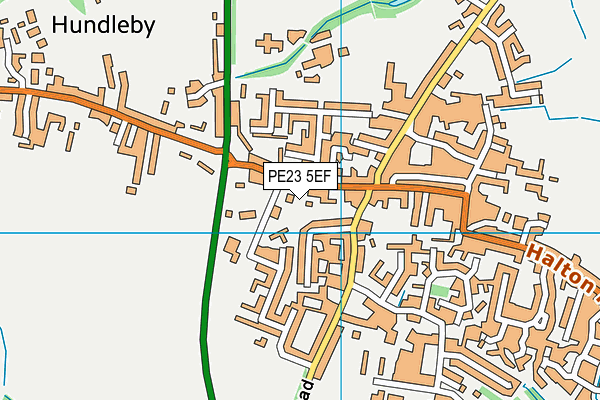PE23 5EF map - OS VectorMap District (Ordnance Survey)
