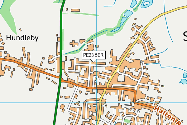 PE23 5ER map - OS VectorMap District (Ordnance Survey)