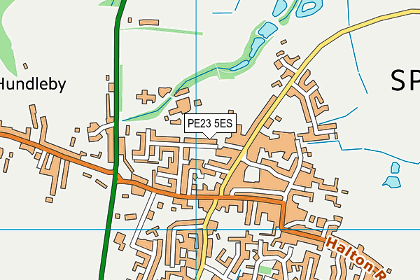 PE23 5ES map - OS VectorMap District (Ordnance Survey)