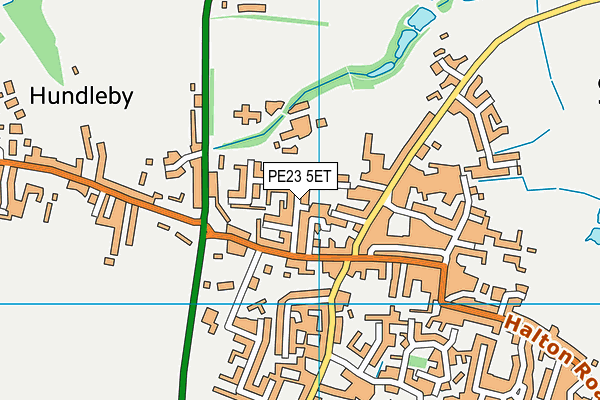 PE23 5ET map - OS VectorMap District (Ordnance Survey)