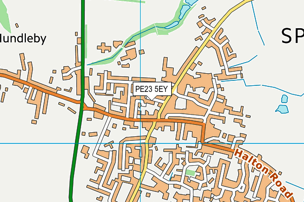 PE23 5EY map - OS VectorMap District (Ordnance Survey)
