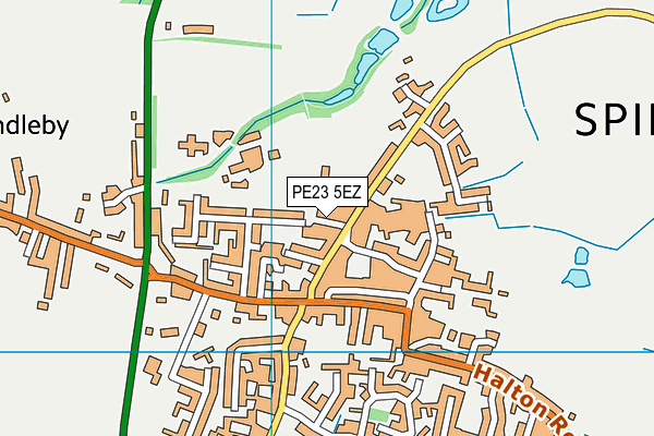 PE23 5EZ map - OS VectorMap District (Ordnance Survey)