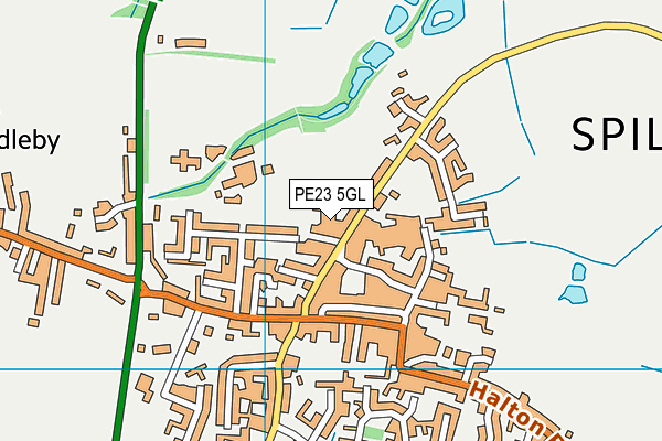 PE23 5GL map - OS VectorMap District (Ordnance Survey)