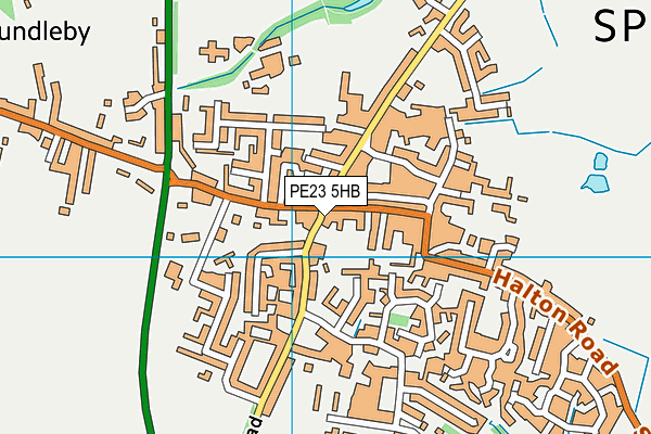 PE23 5HB map - OS VectorMap District (Ordnance Survey)