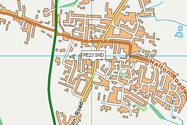 PE23 5HD map - OS VectorMap District (Ordnance Survey)