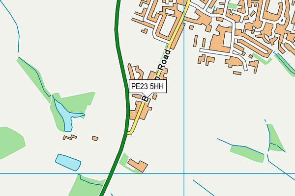 PE23 5HH map - OS VectorMap District (Ordnance Survey)