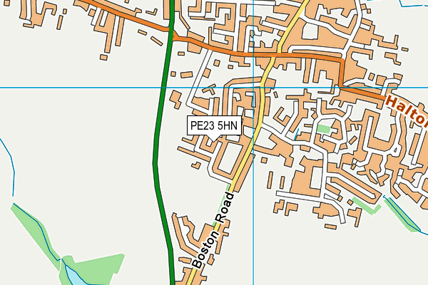 PE23 5HN map - OS VectorMap District (Ordnance Survey)