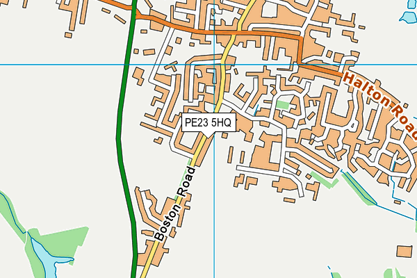 PE23 5HQ map - OS VectorMap District (Ordnance Survey)