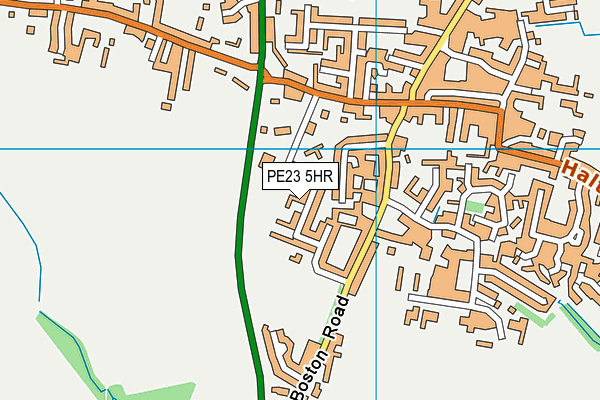 PE23 5HR map - OS VectorMap District (Ordnance Survey)
